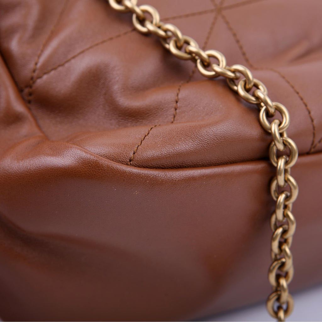 763475 Jamie 4.3 Small Quilted Lambskin Brown