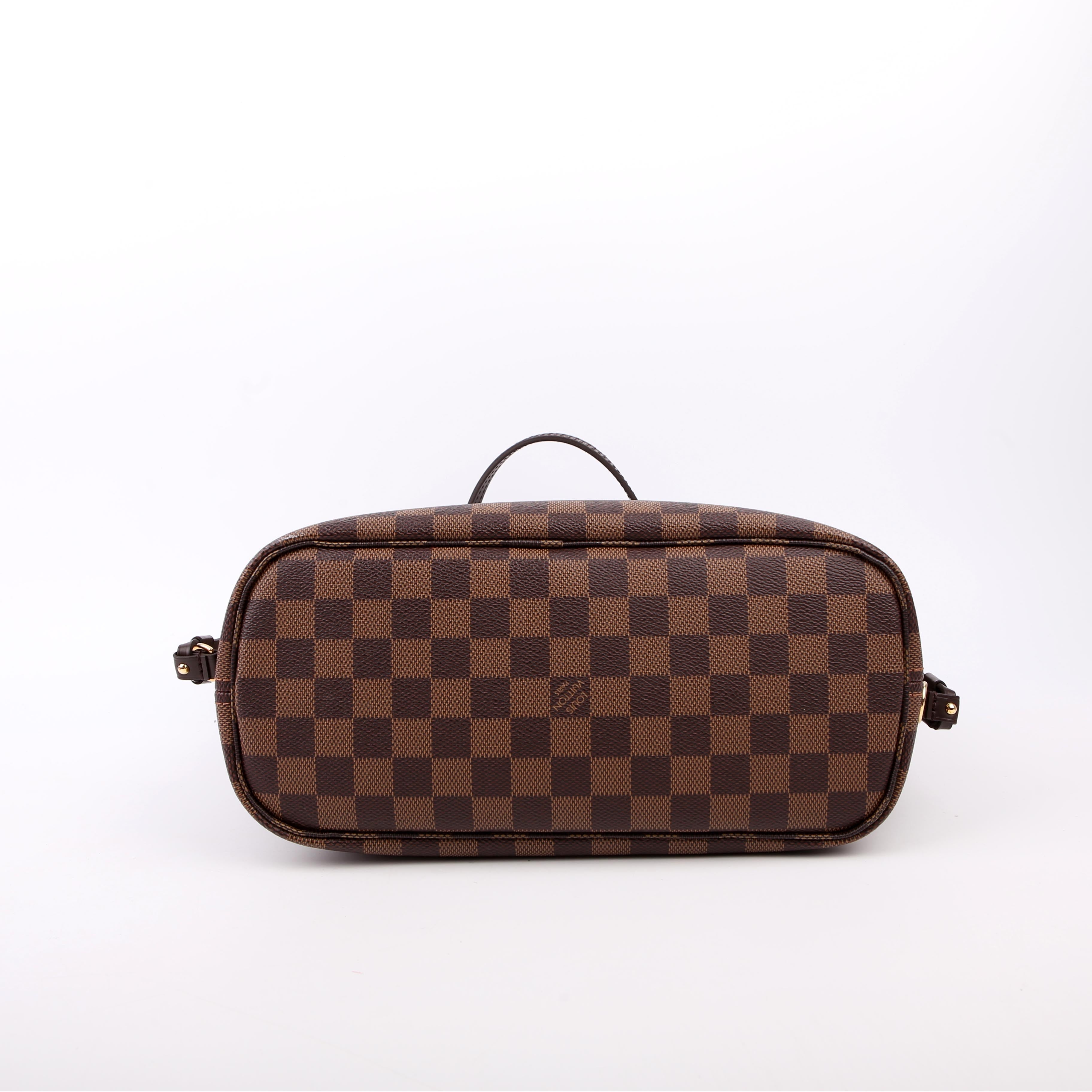 Neverfull with Wallet PM Damier Ebene Red