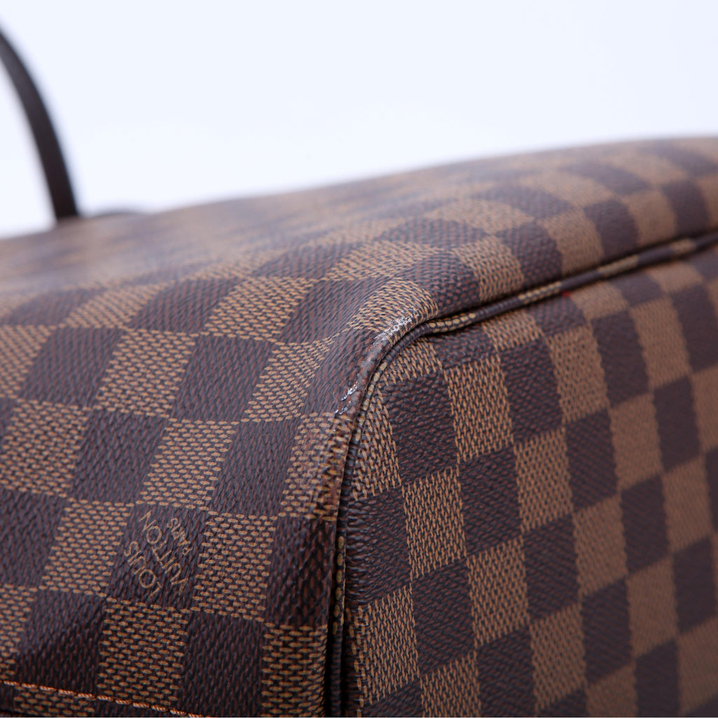 Neverfull with Wallet PM Damier Ebene Red