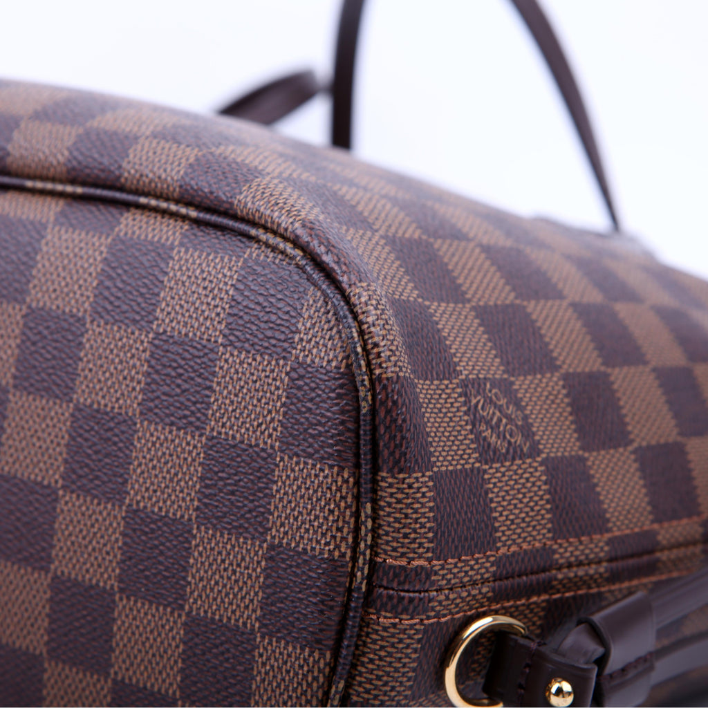 Neverfull with Wallet PM Damier Ebene Red