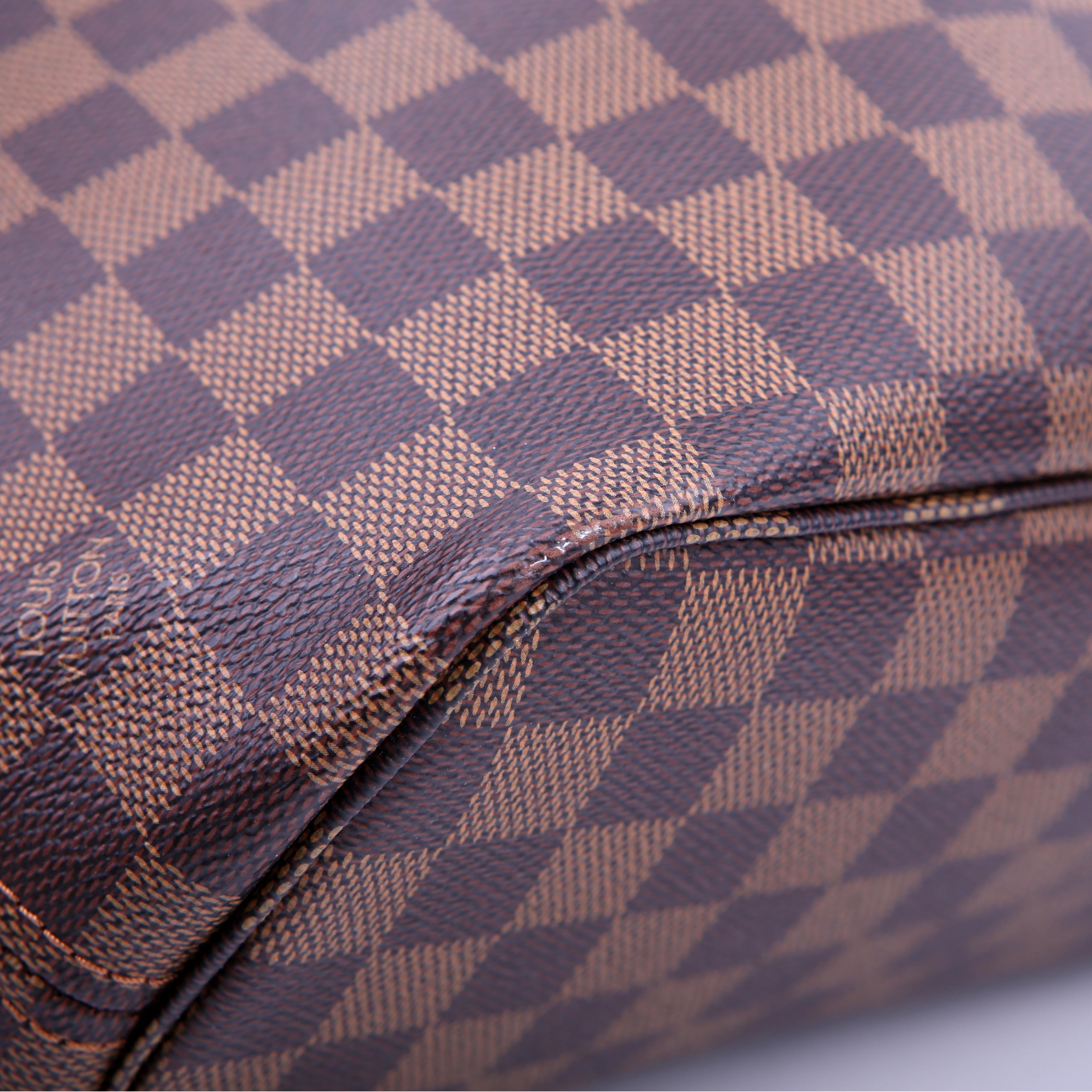 Neverfull with Wallet PM Damier Ebene Red