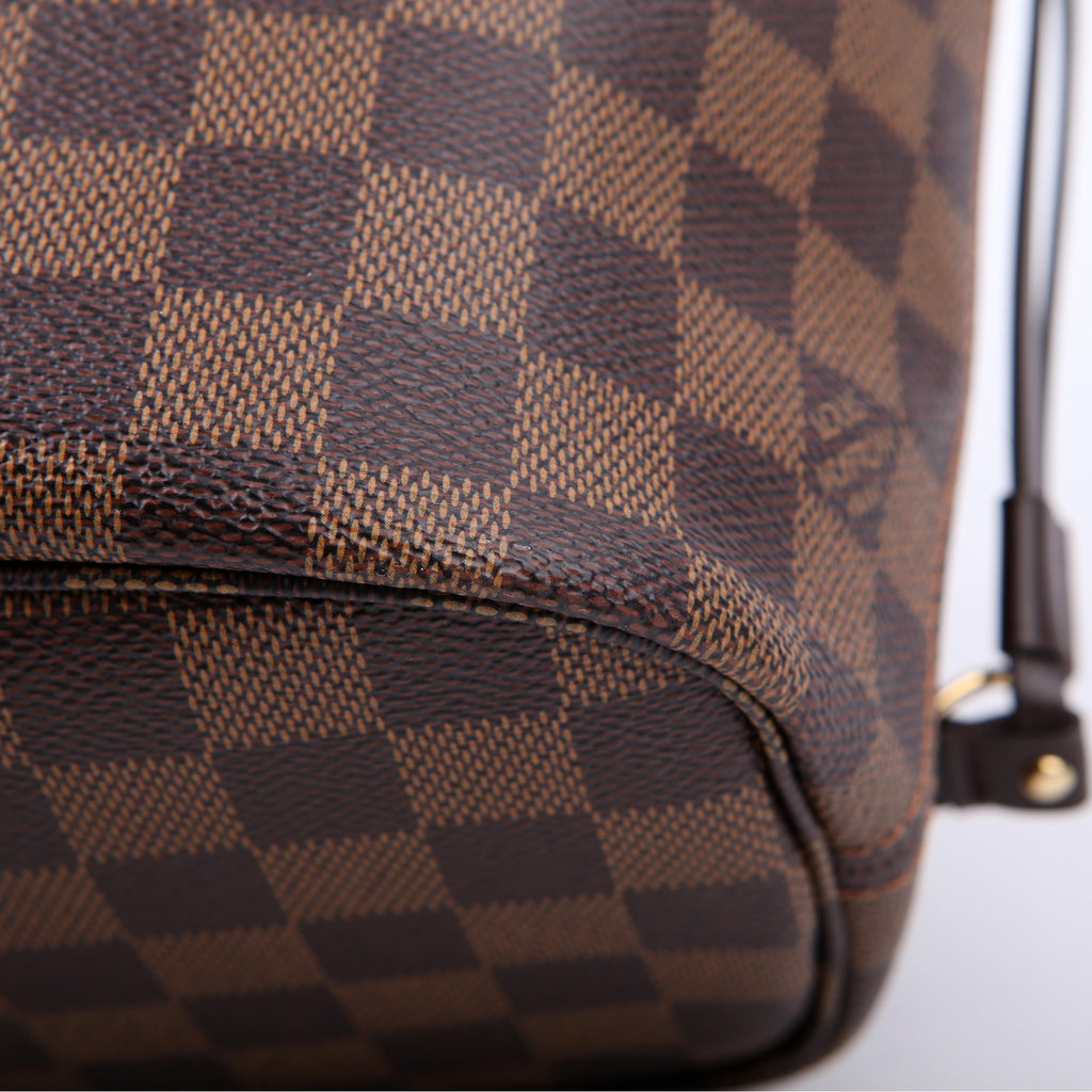 Neverfull with Wallet PM Damier Ebene Red