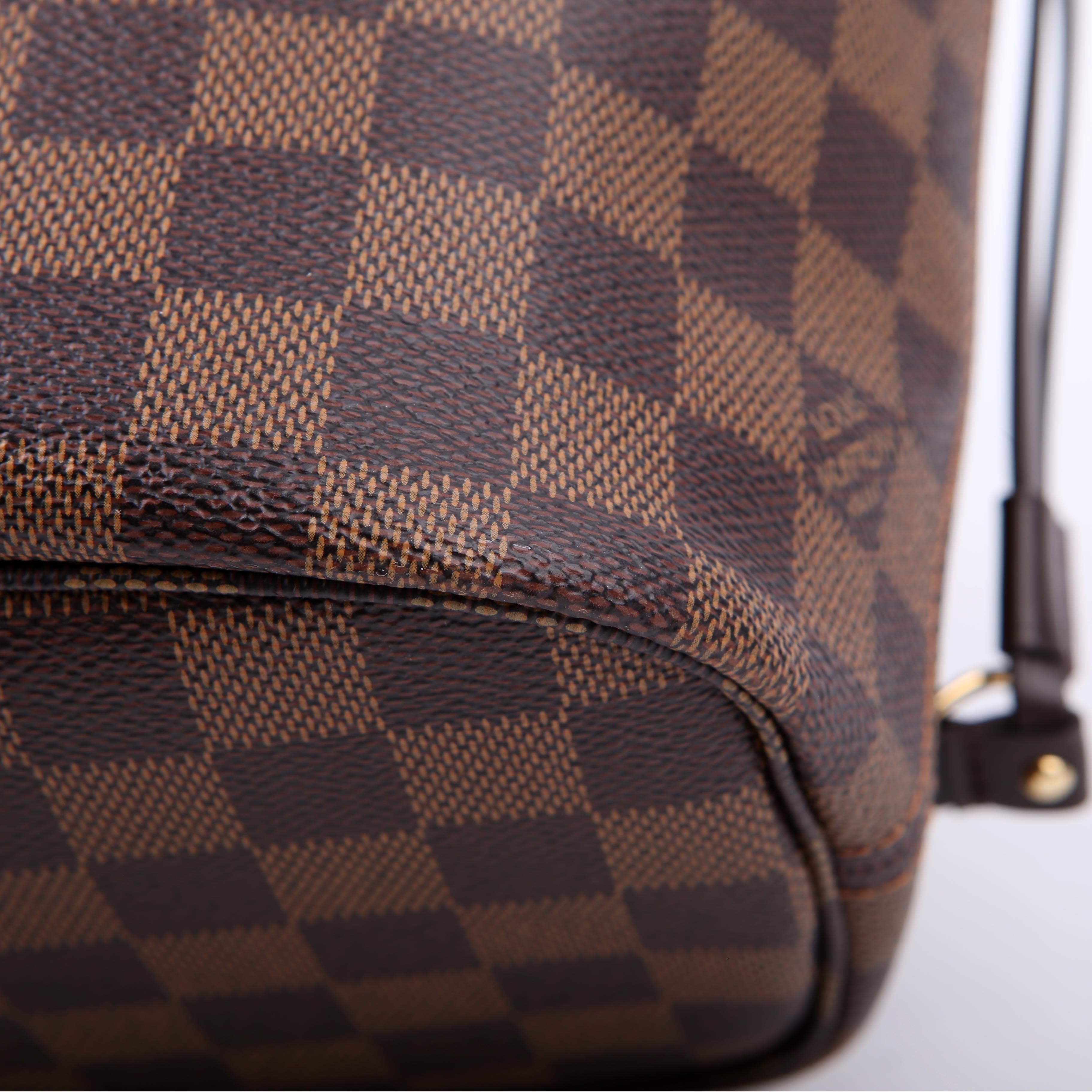 Neverfull with Wallet PM Damier Ebene Red