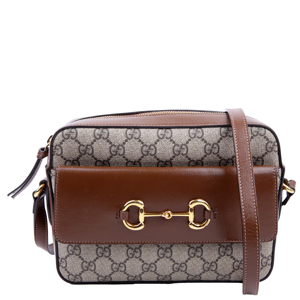 Gucci 645454 Horsebit 1955 Small Crossbody Brown