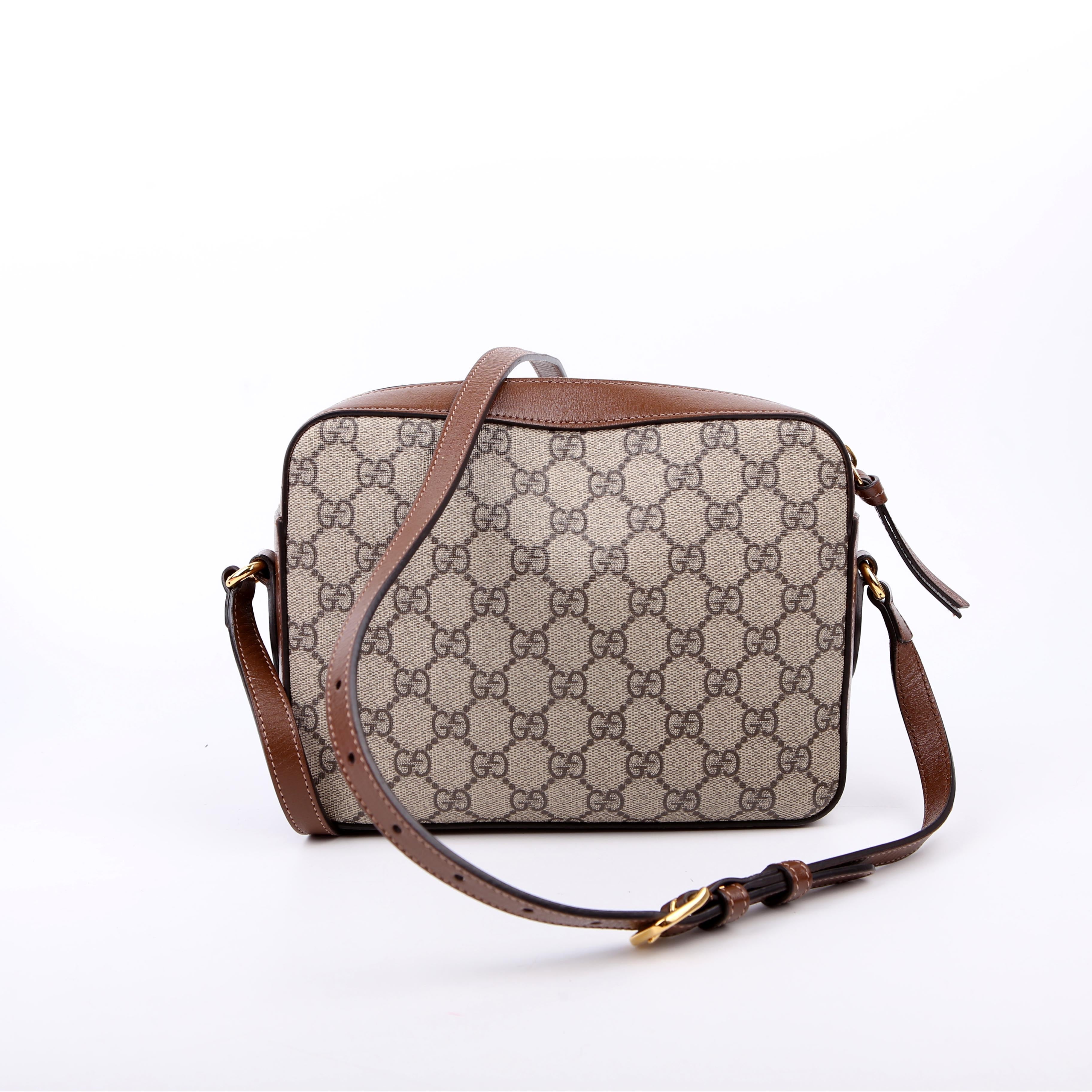 Gucci 645454 Horsebit 1955 Small Crossbody Brown