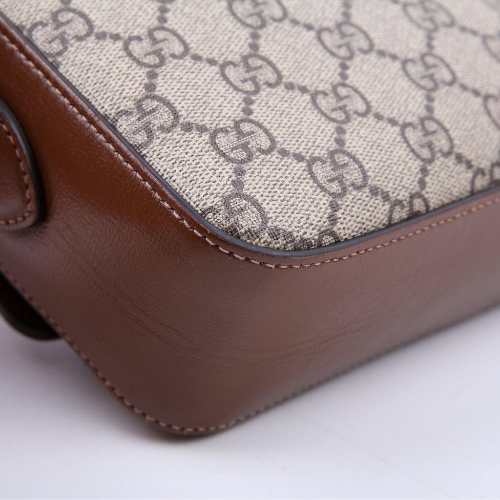 Gucci 645454 Horsebit 1955 Small Crossbody Brown
