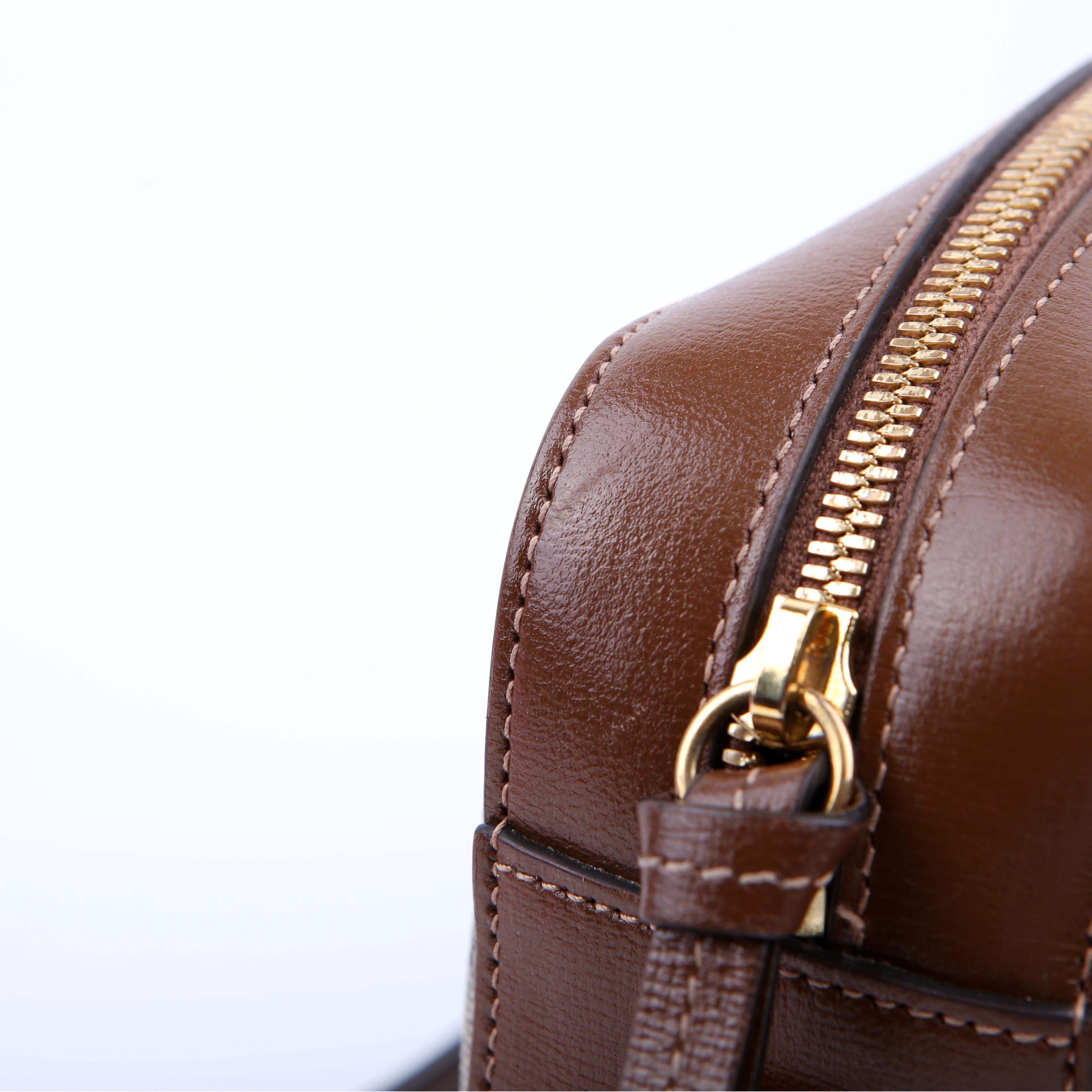Gucci 645454 Horsebit 1955 Small Crossbody Brown