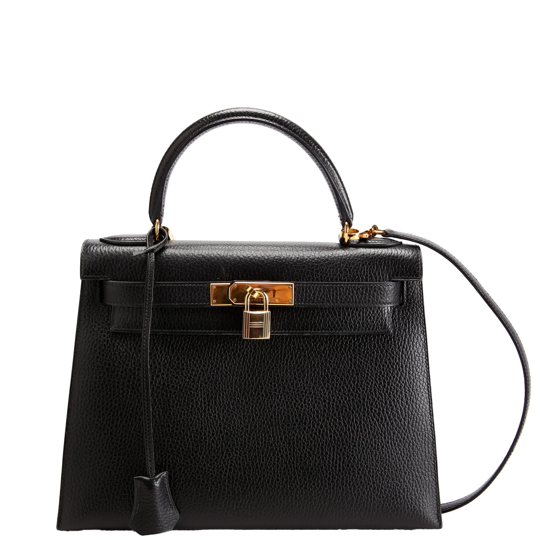 Hermes Kelly 28 Ardennes 1997 Black/Gold