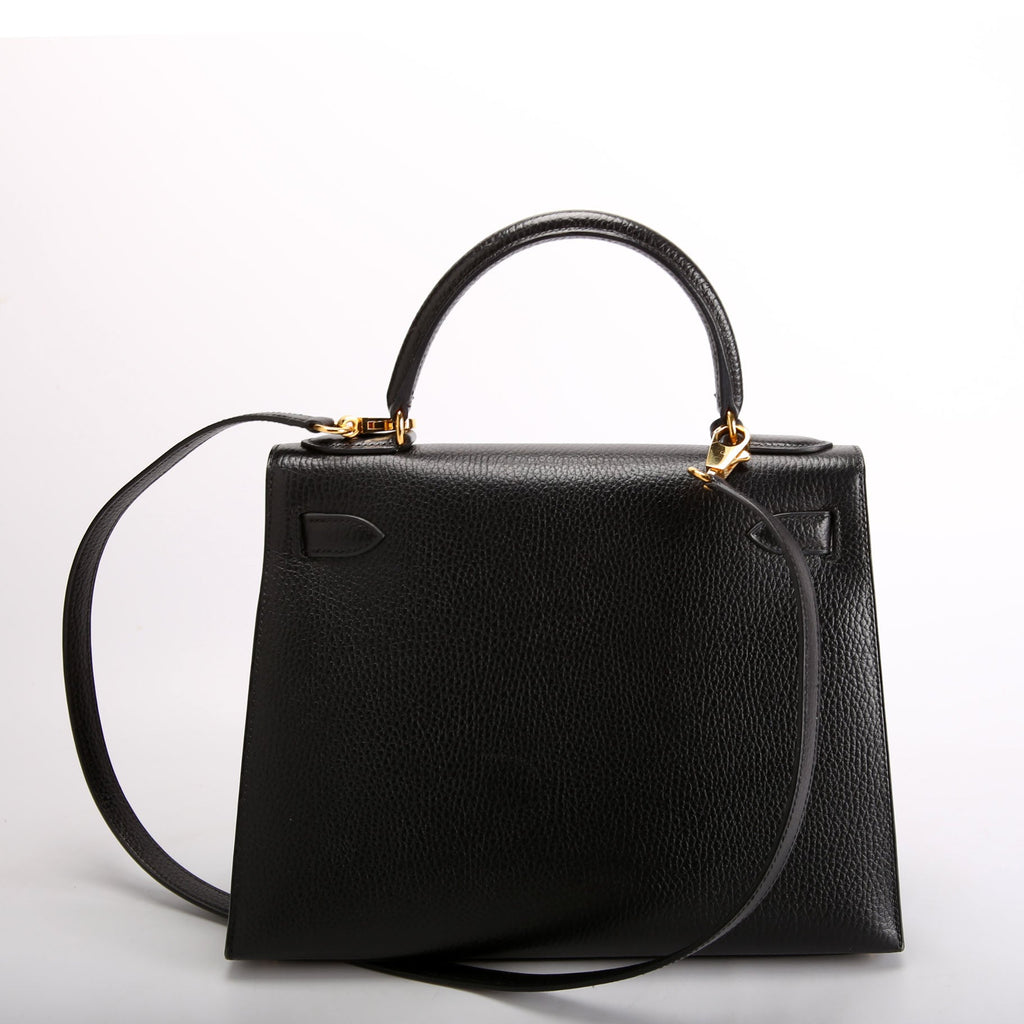Hermes Kelly 28 Ardennes 1997 Black/Gold