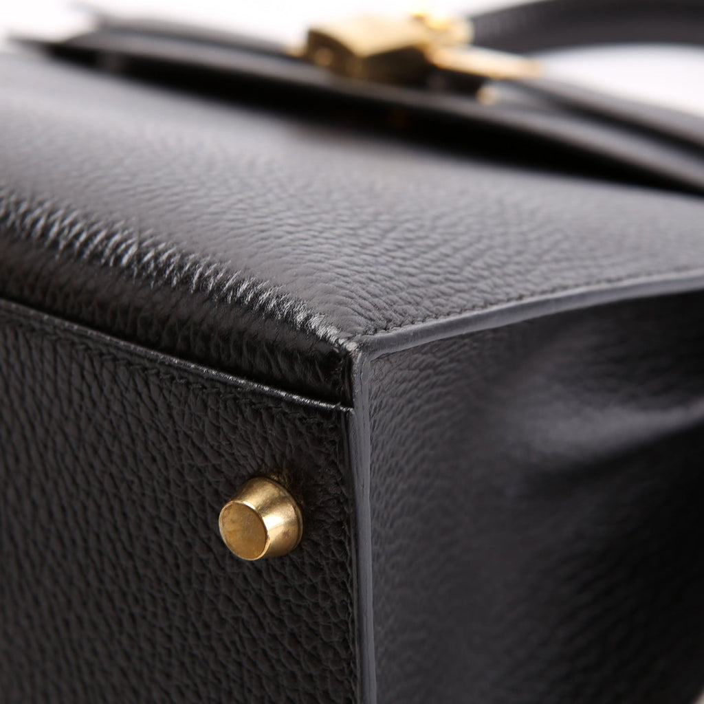 Hermes Kelly 28 Ardennes 1997 Black/Gold