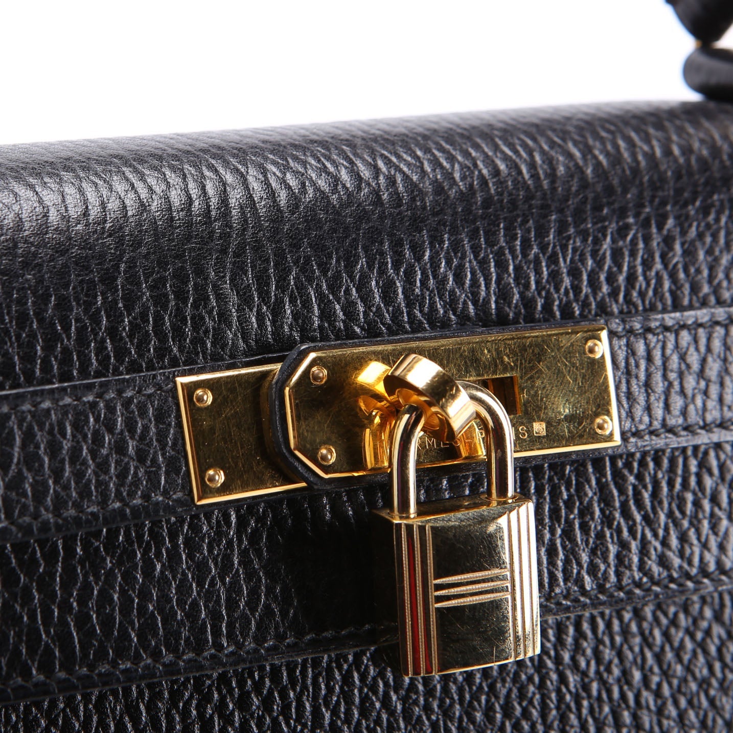 Hermes Kelly 28 Ardennes 1997 Black/Gold