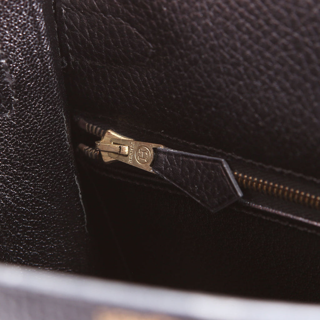 Hermes Kelly 28 Ardennes 1997 Black/Gold