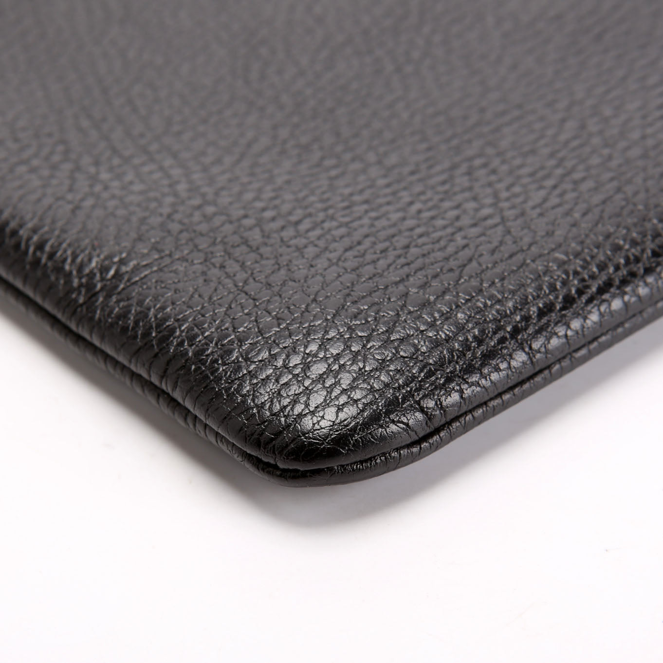 Gucci 449653 Bamboo Leather Clutch Black