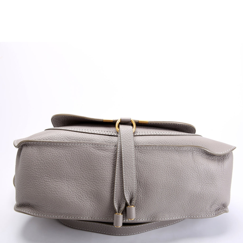Marcie Satchel Medium Gray/Gold