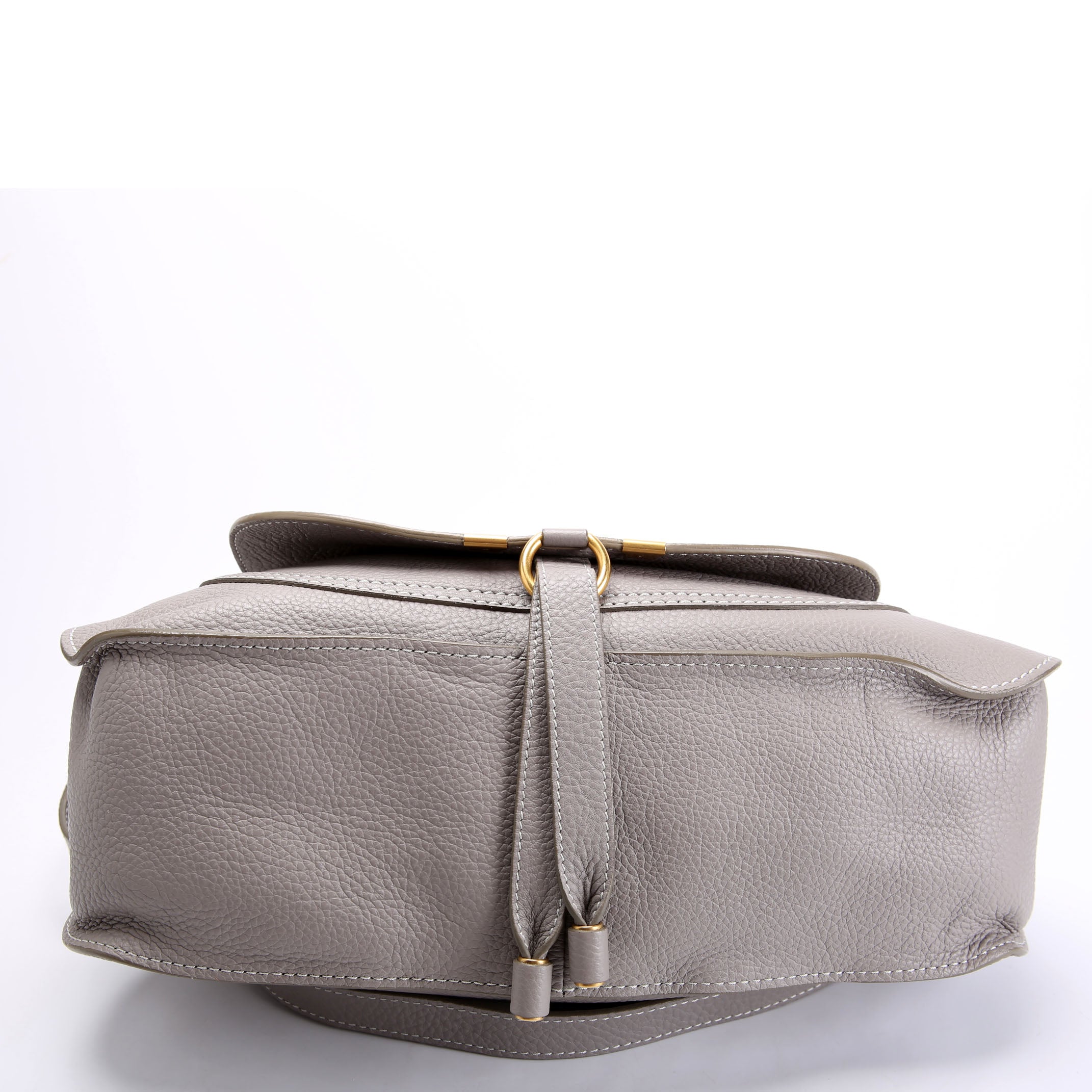 Marcie Satchel Medium Gray/Gold
