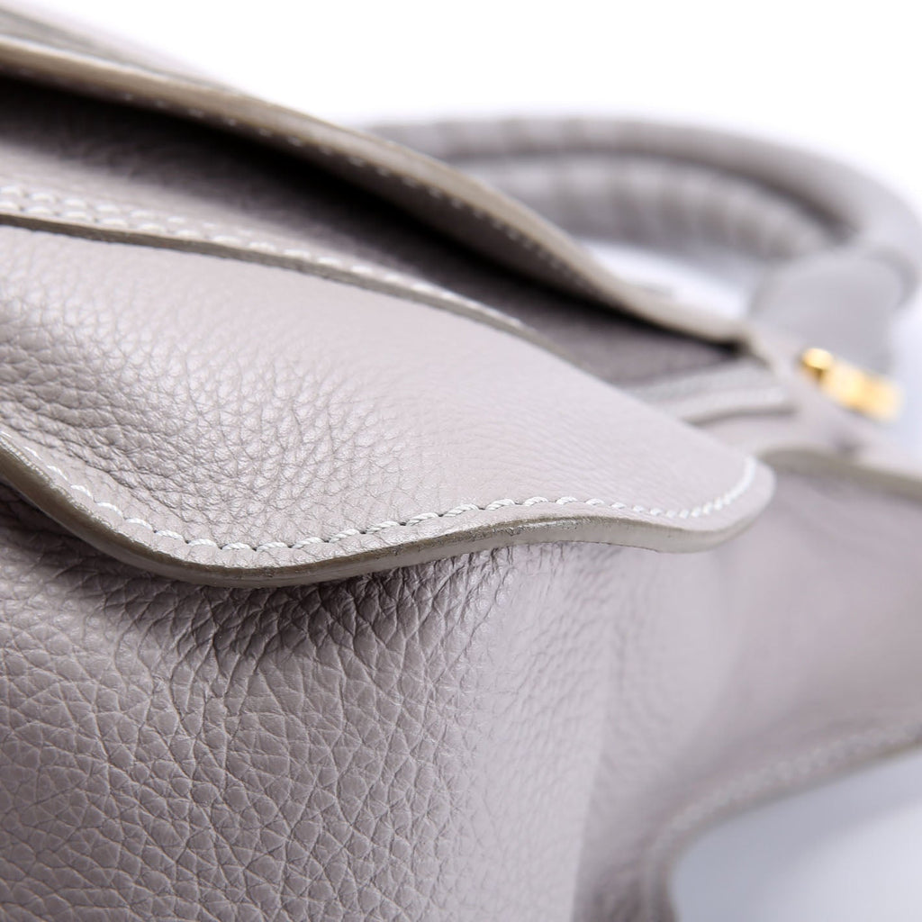 Marcie Satchel Medium Gray/Gold