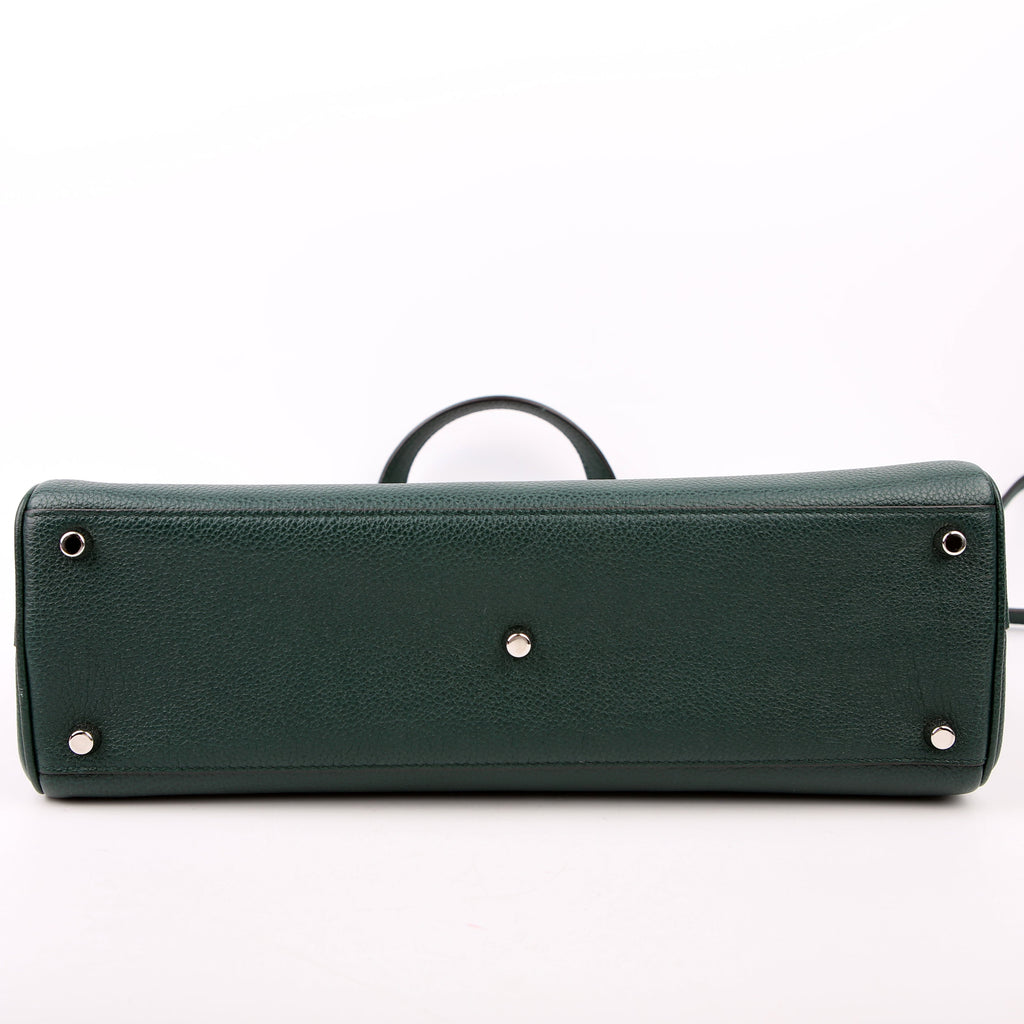 Gucci 564714 Zumi Top Handle Medium Green