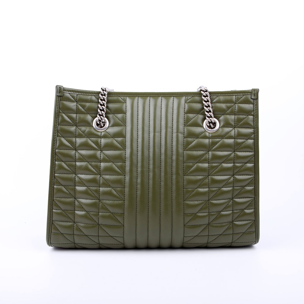675796 Marmont Aria Chain Medium Tote Green