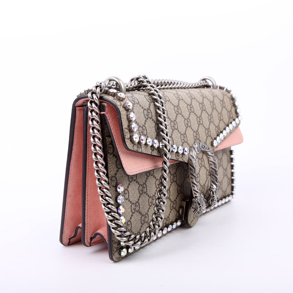 Gucci 400249 Dionysus GG Crystals Small Pink