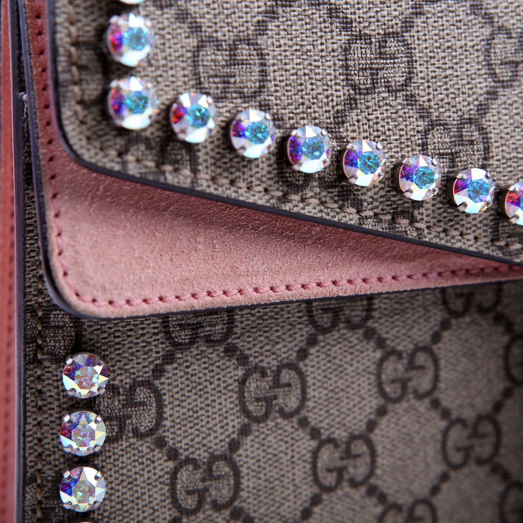 Gucci 400249 Dionysus GG Crystals Small Pink