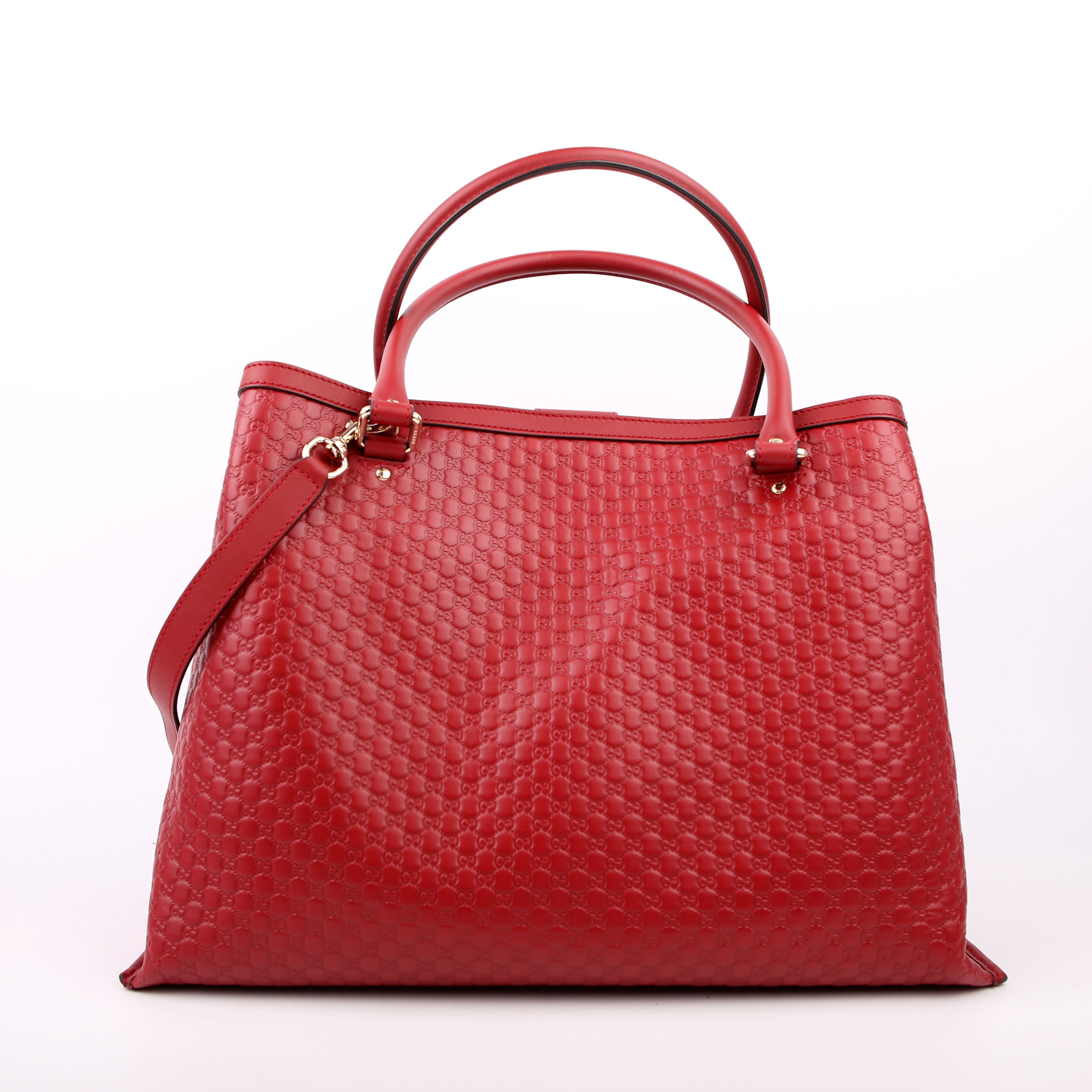 Gucci 510290 Micro Guccissima Tote Red