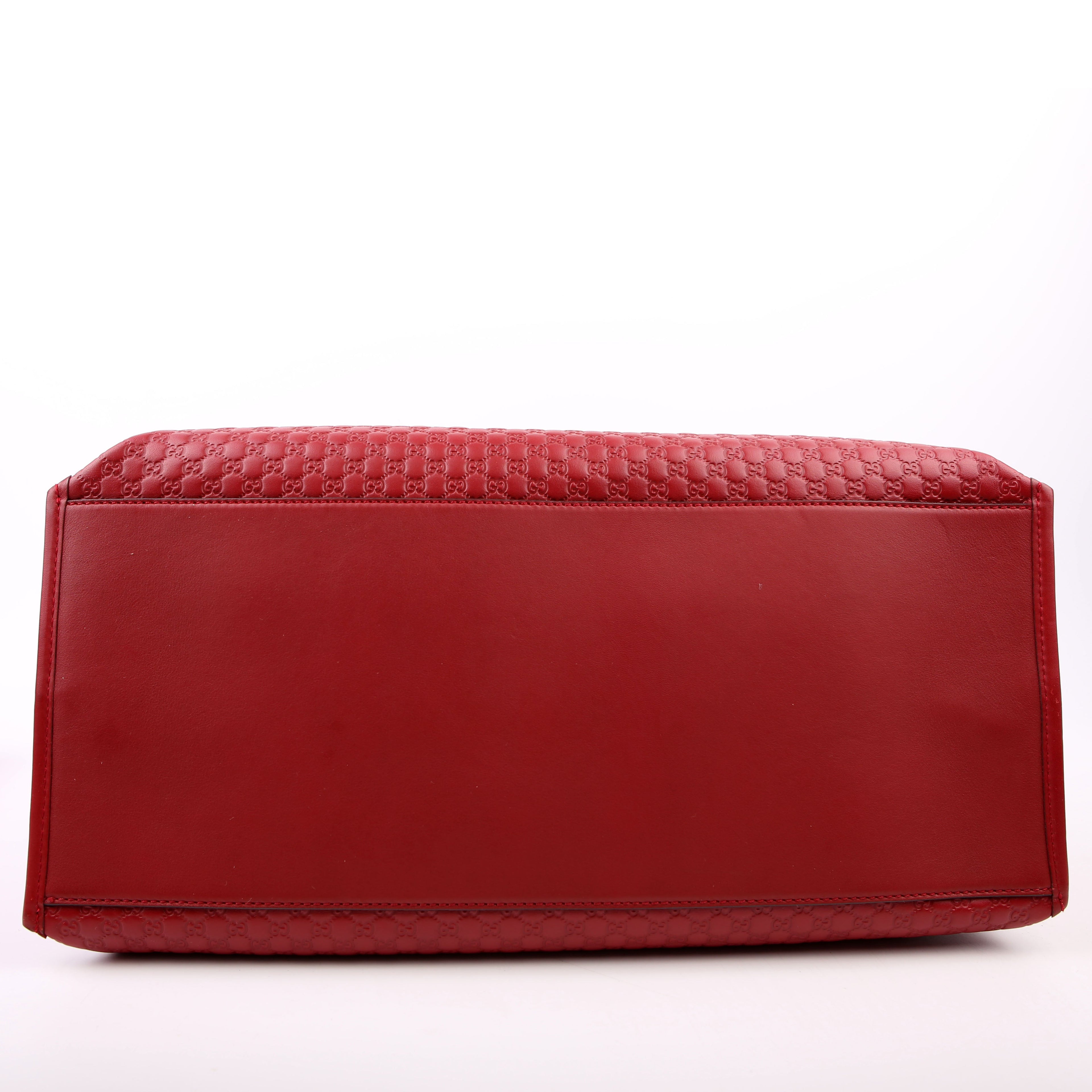 Gucci 510290 Micro Guccissima Tote Red