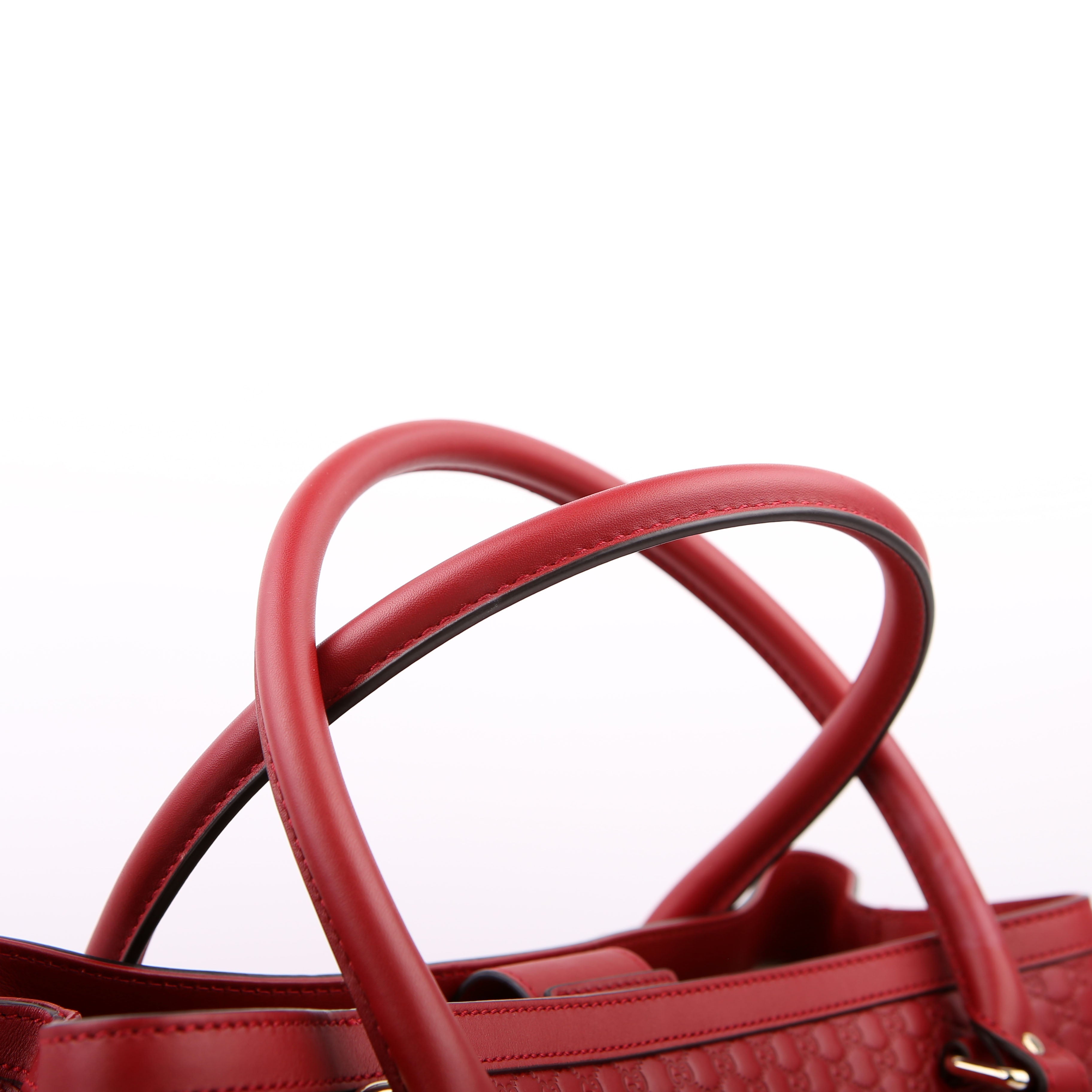 Gucci 510290 Micro Guccissima Tote Red