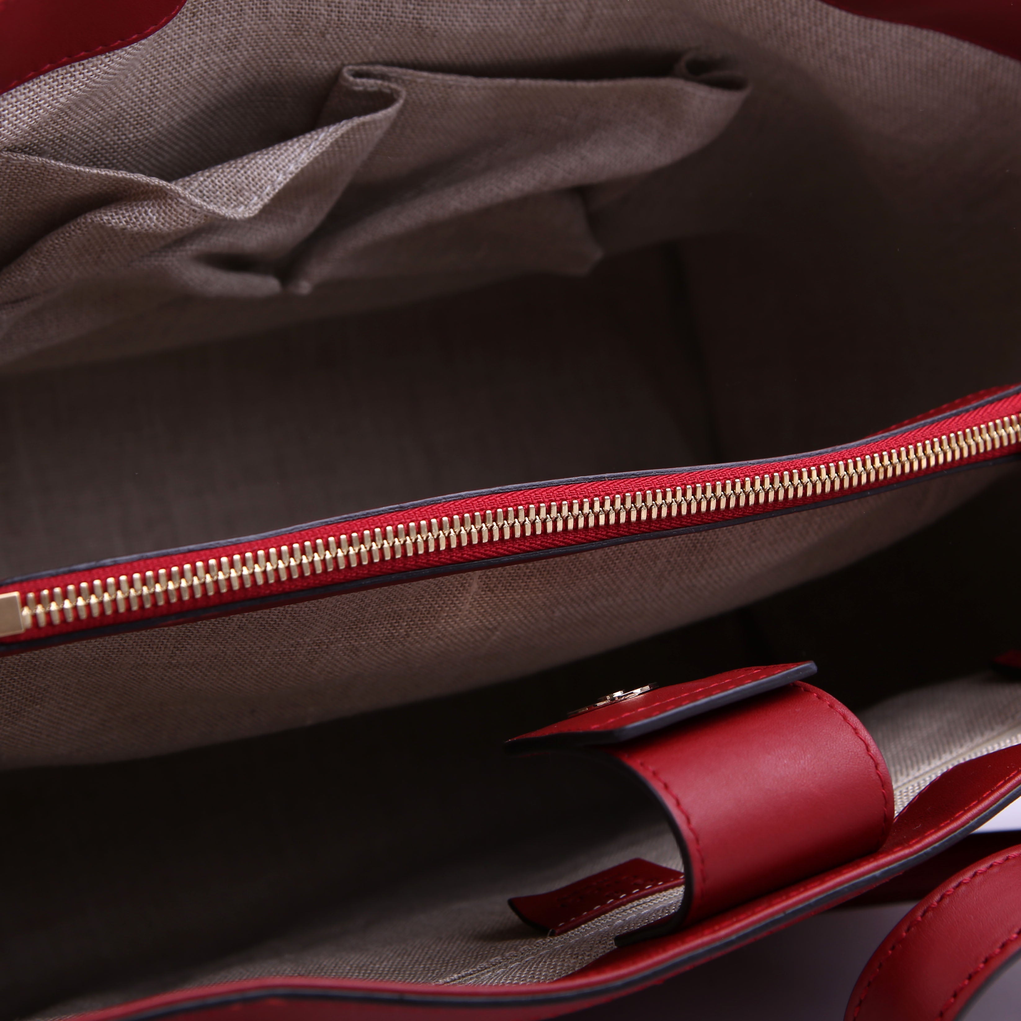 Gucci 510290 Micro Guccissima Tote Red