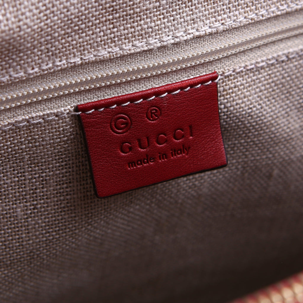 Gucci 510290 Micro Guccissima Tote Red
