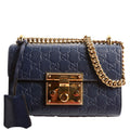409487 Padlock Guccissima Small Navy