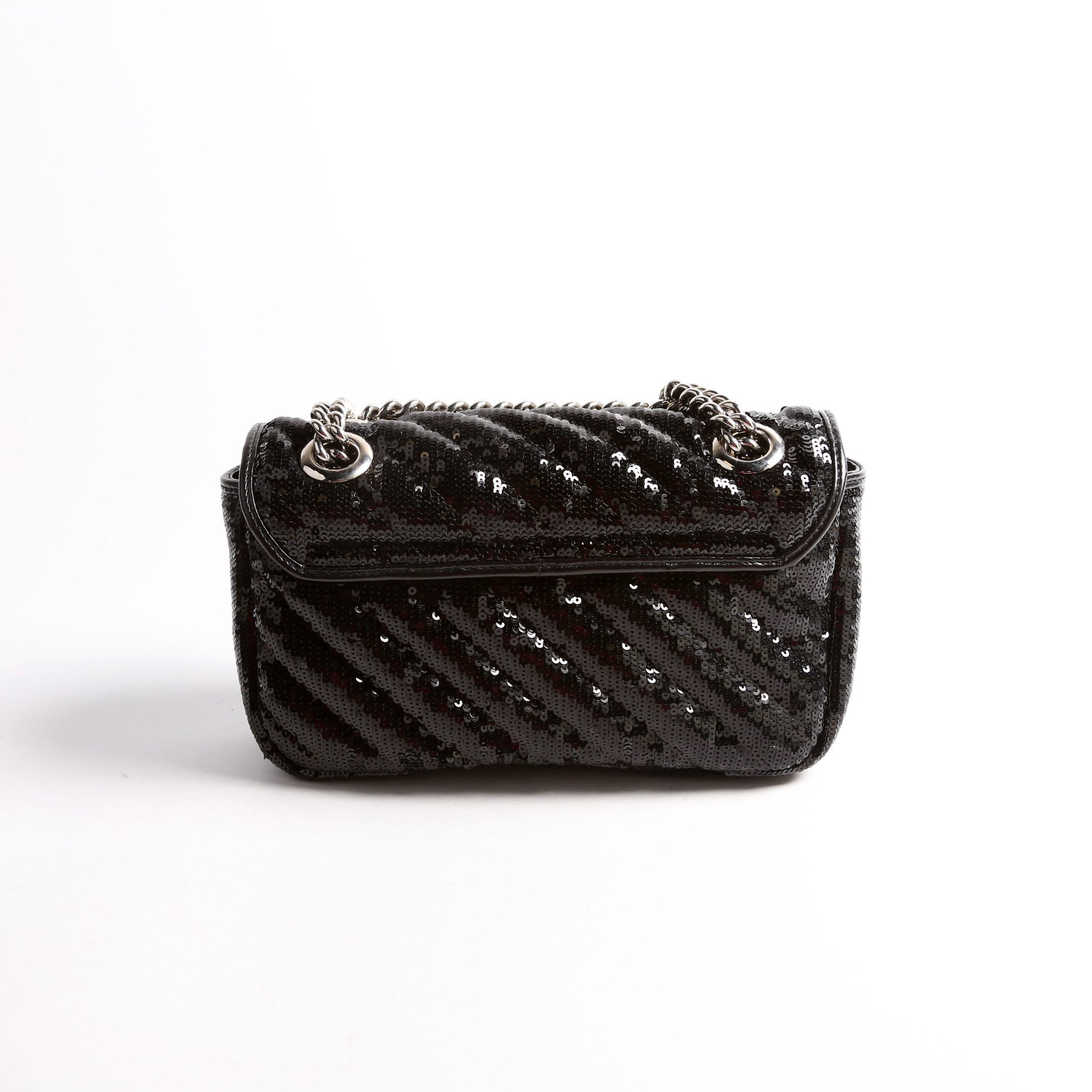 Gucci 446744 Marmont Sequin Shoulder Mini Flap