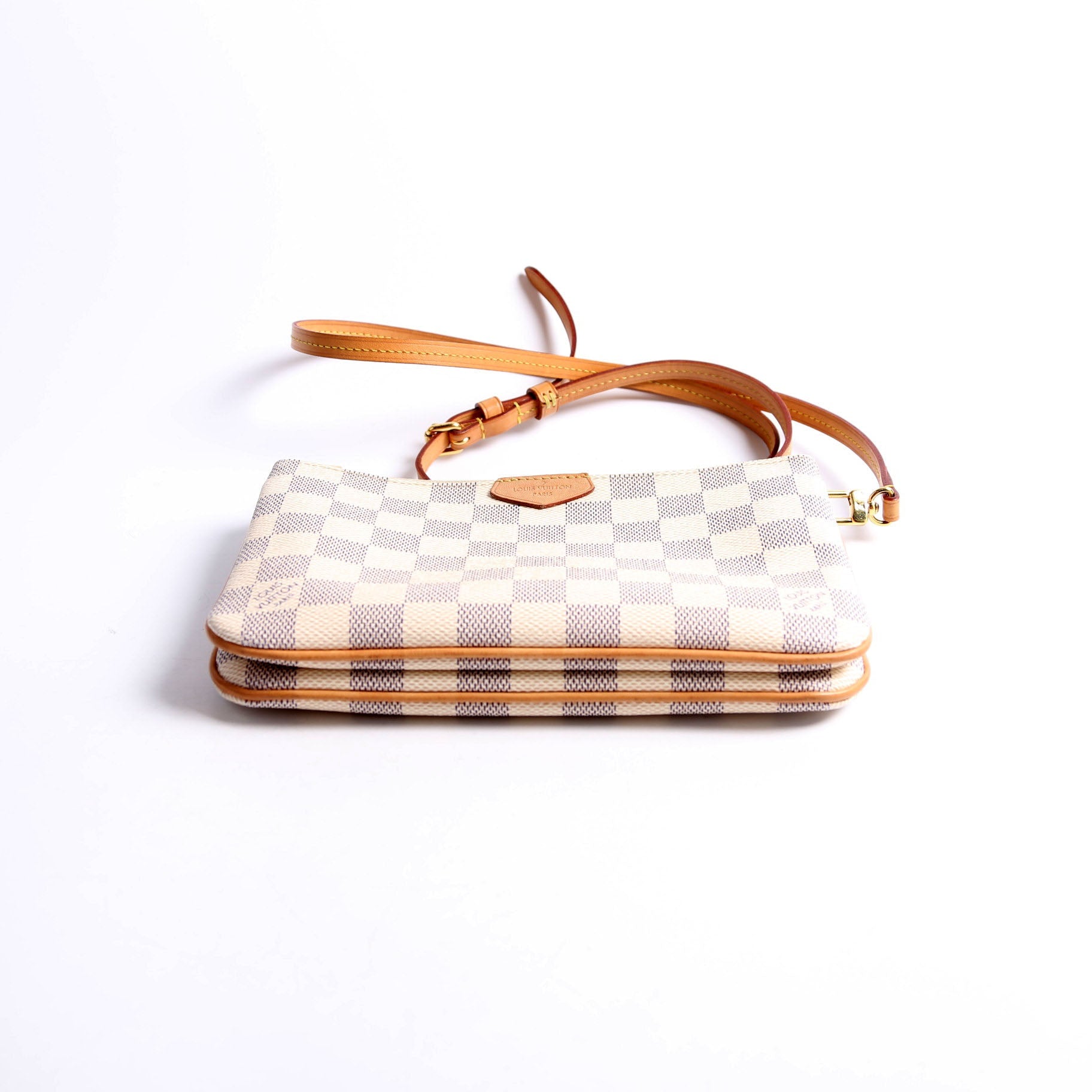 Double Zip Pochette Azur