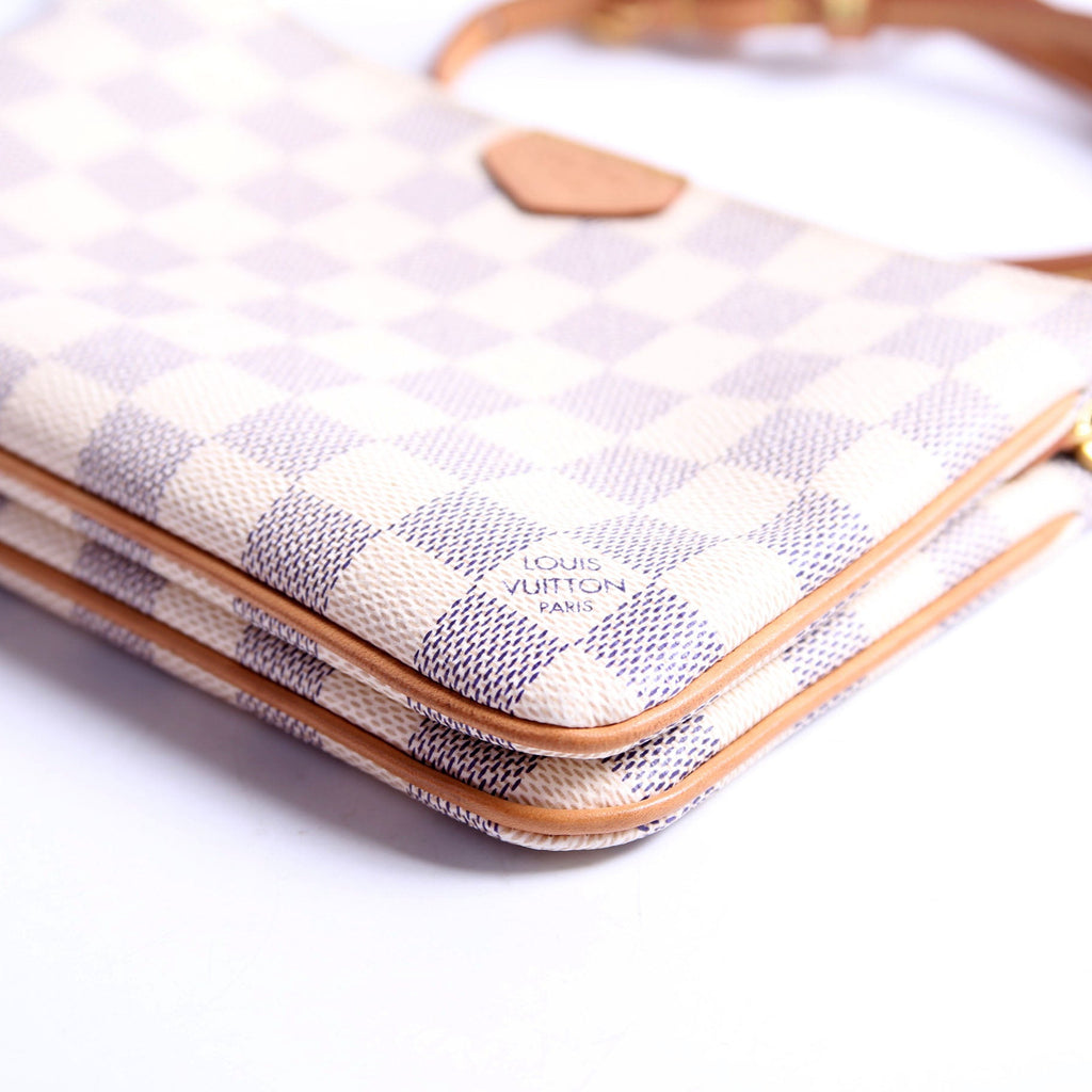 Double Zip Pochette Azur
