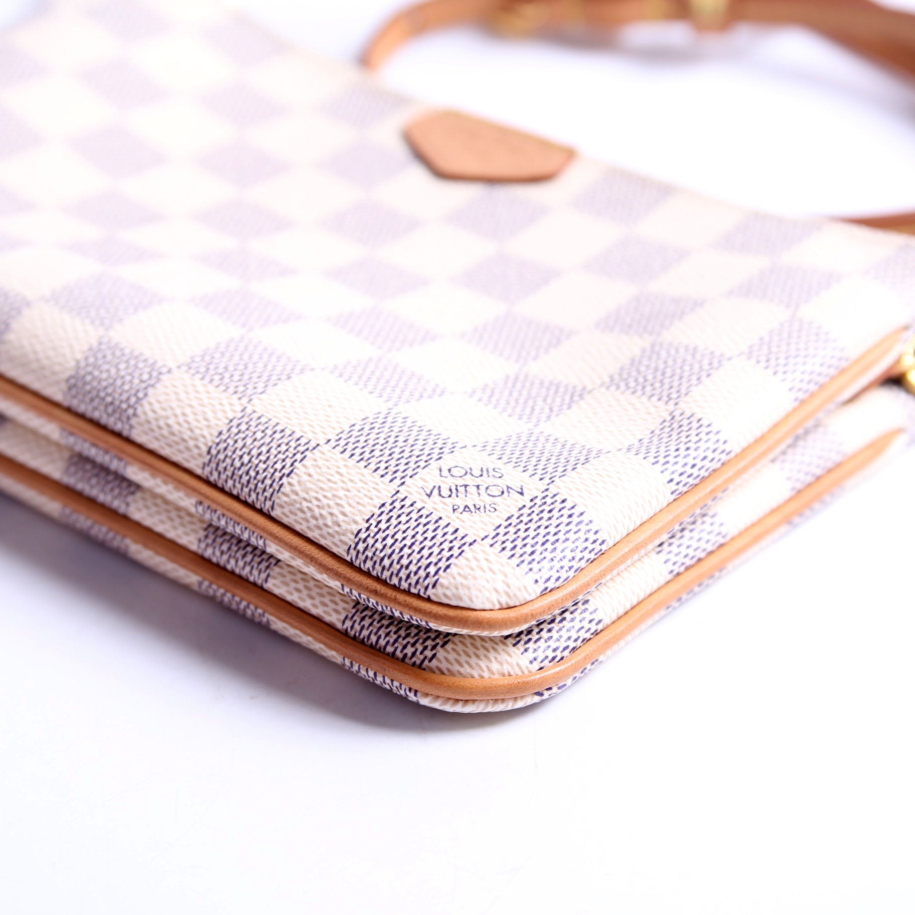 Double Zip Pochette Azur