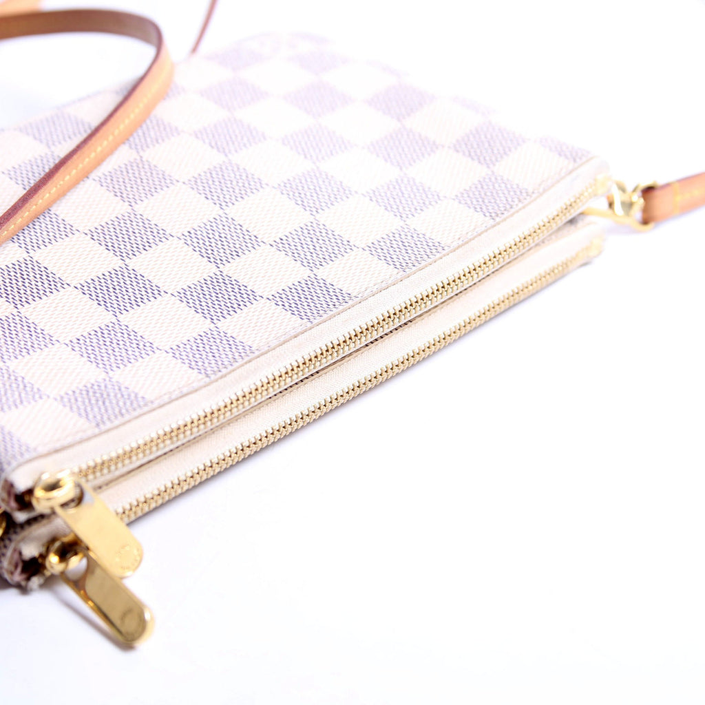 Double Zip Pochette Azur