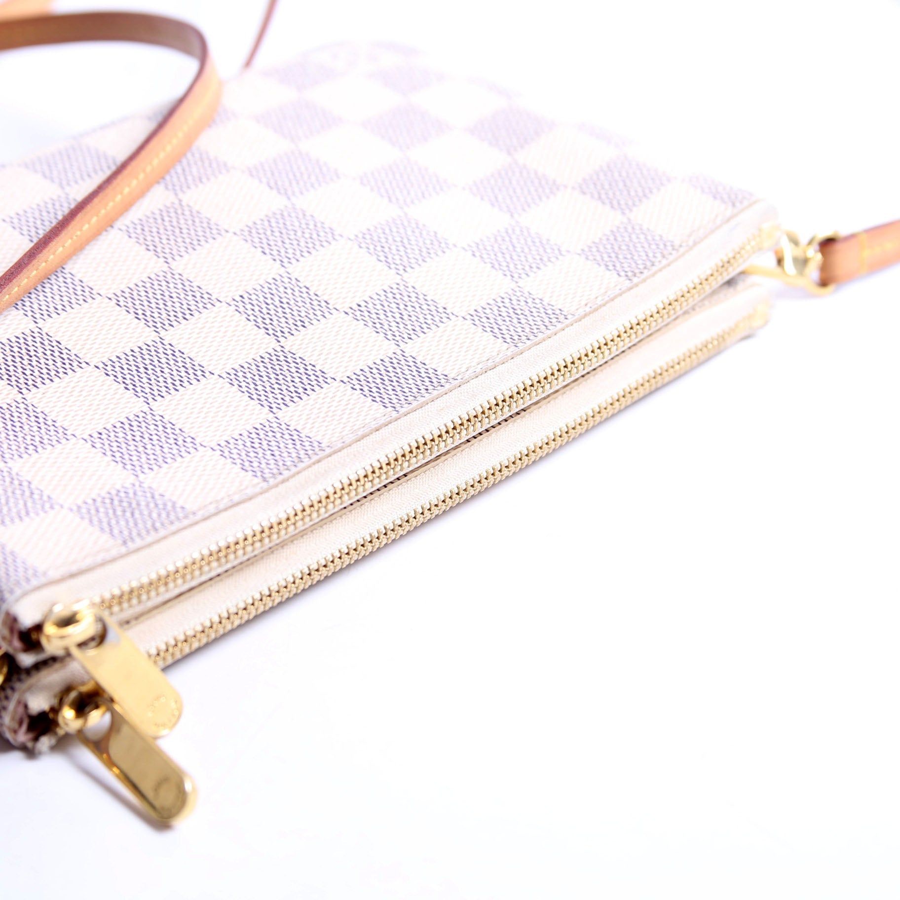 Double Zip Pochette Azur