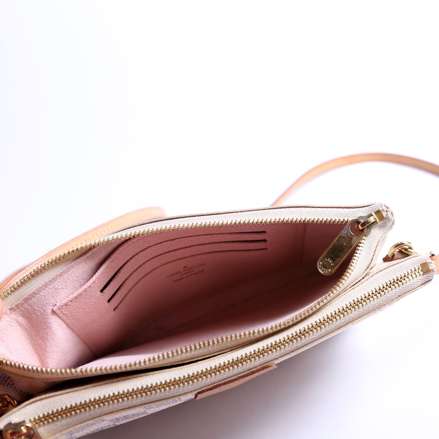 Double Zip Pochette Azur