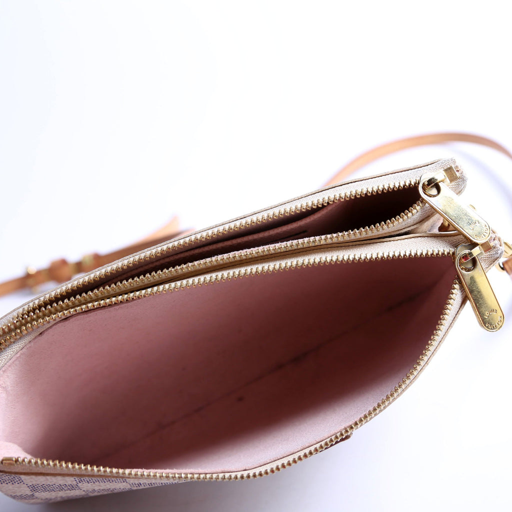 Double Zip Pochette Azur