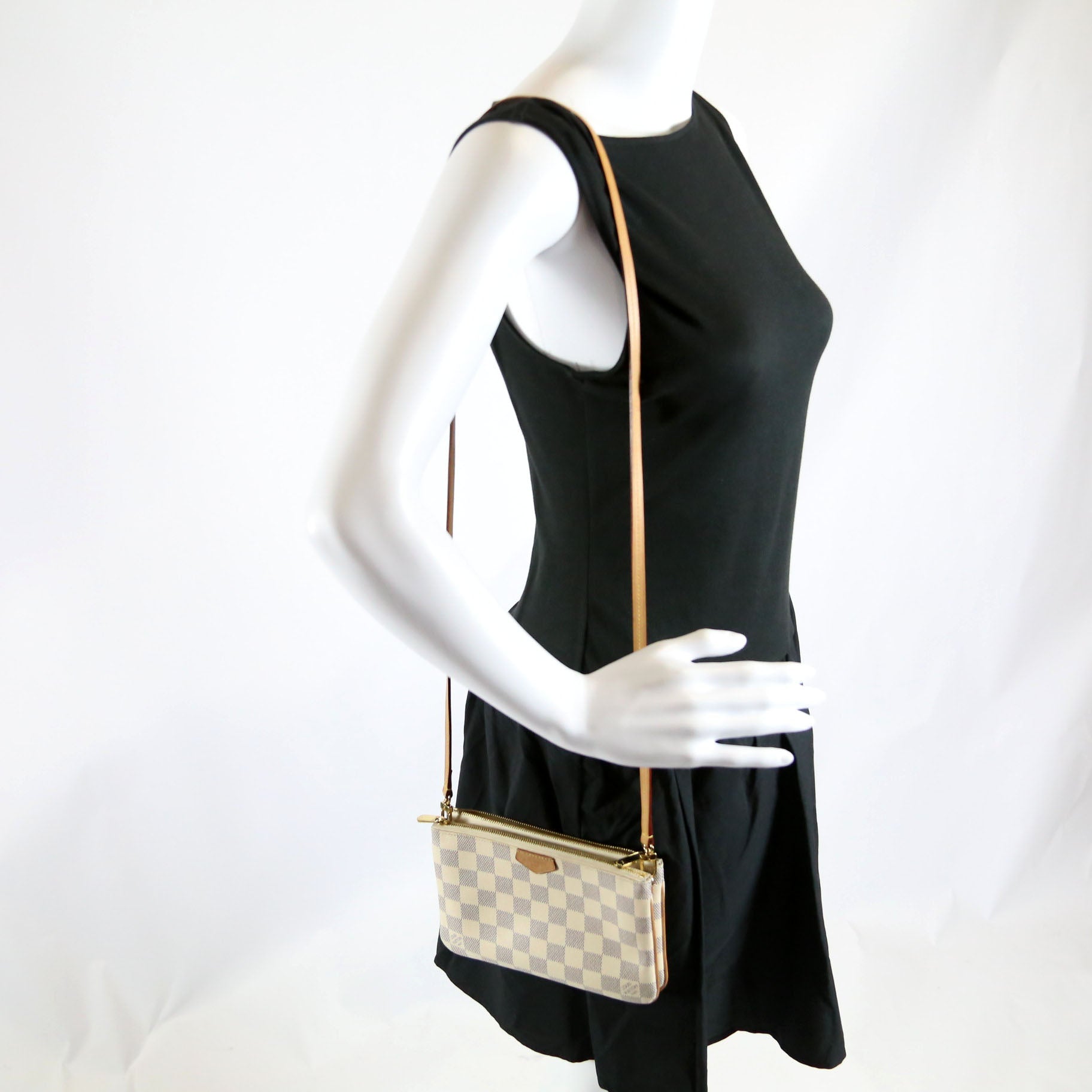 Double Zip Pochette Azur