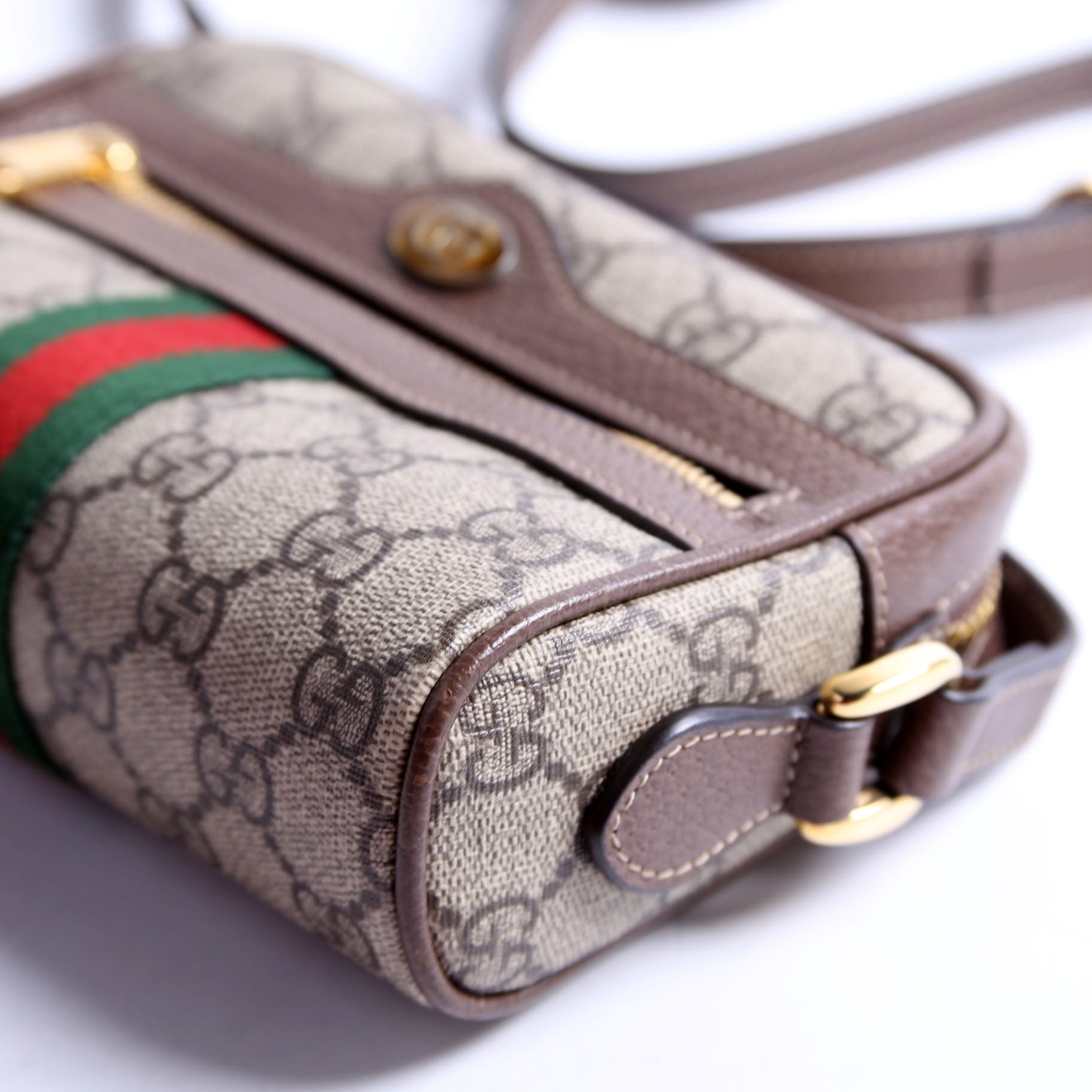 Gucci 517350 GG Supreme Mini Ophidia Brown