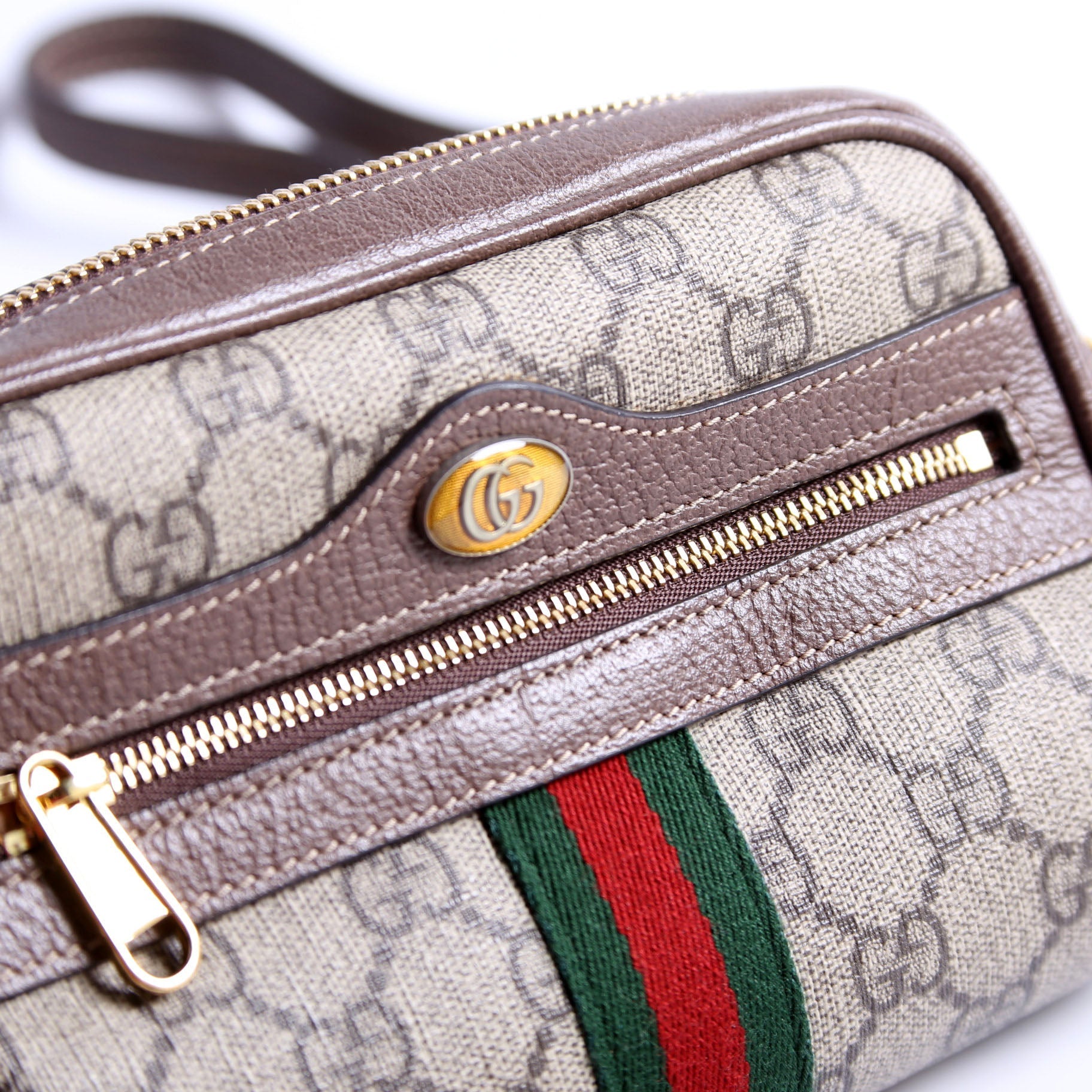 Gucci 517350 GG Supreme Mini Ophidia Brown