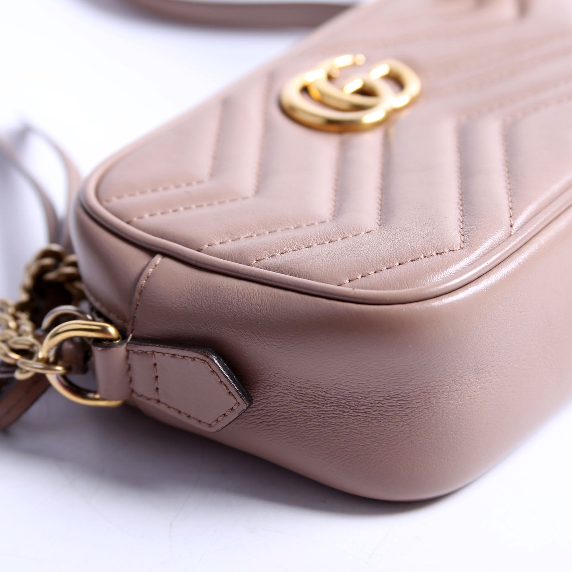 448065 Marmont Mini Camera Bag Tan