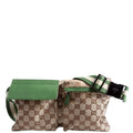 28566 GG Canvas Waist Bag Green