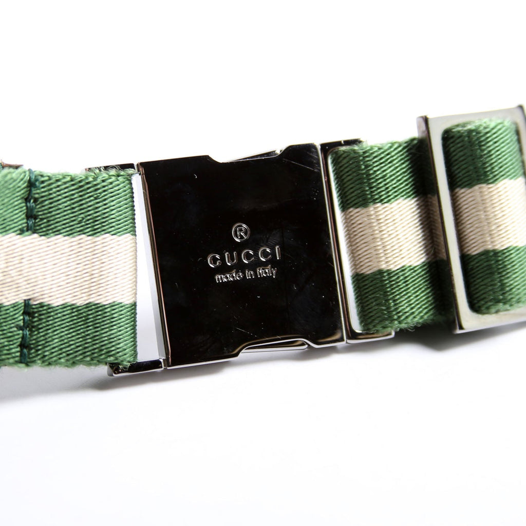 28566 GG Canvas Waist Bag Green