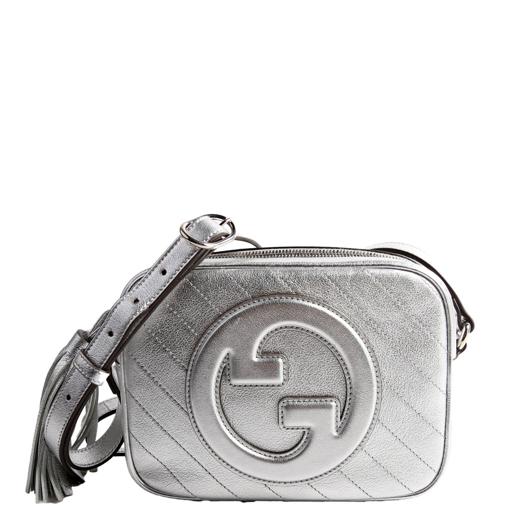 Gucci 742360 Blondie Small Shoulder Bag Silver