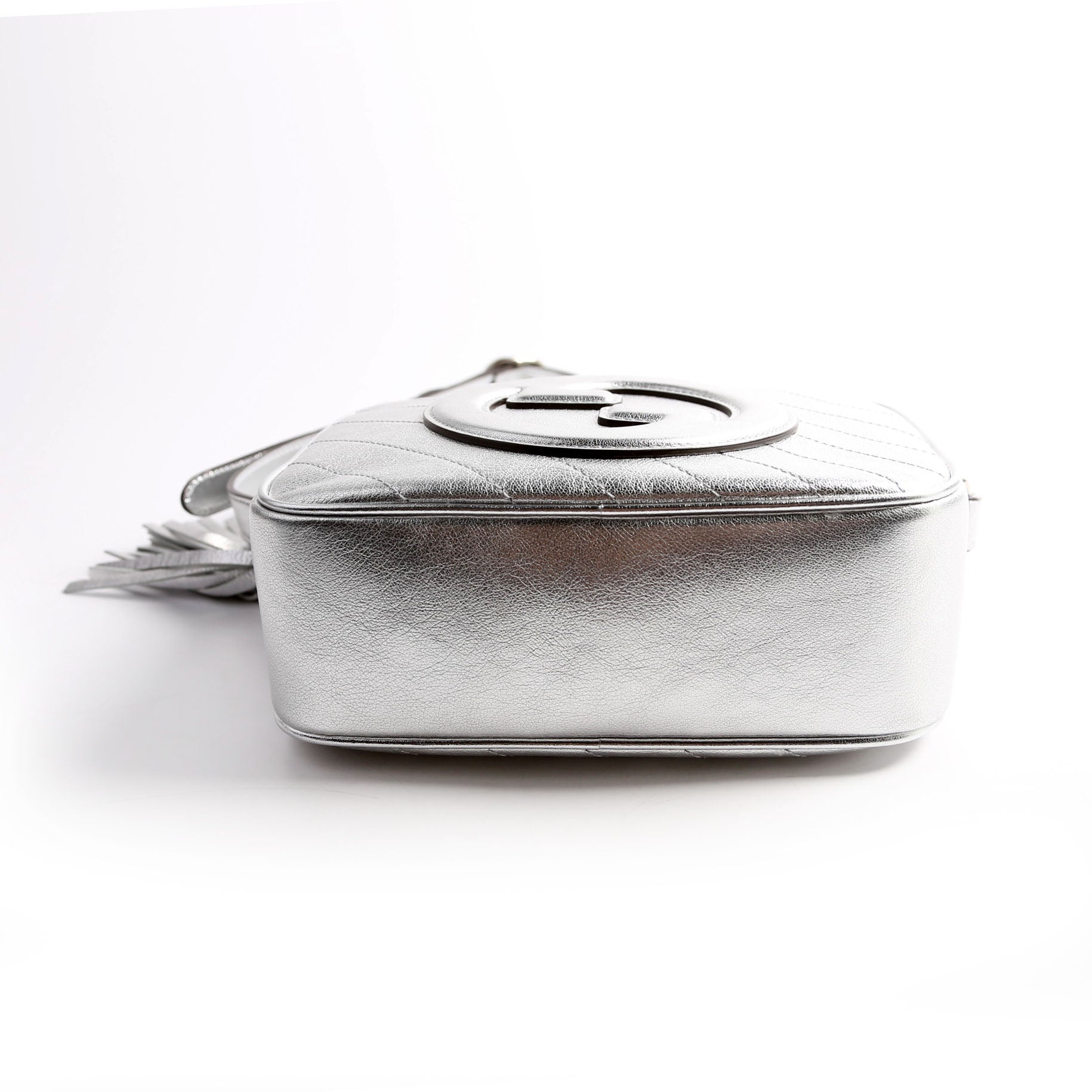 Gucci 742360 Blondie Small Shoulder Bag Silver