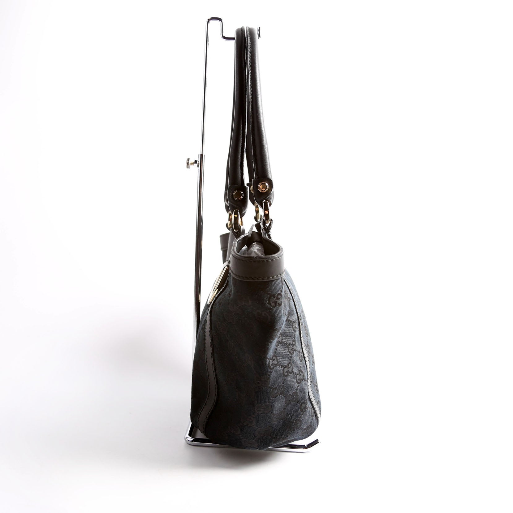 211983 GG Canvas D Ring Small Tote Black