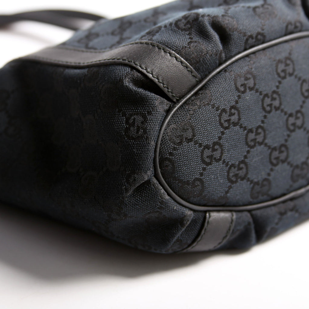 211983 GG Canvas D Ring Small Tote Black