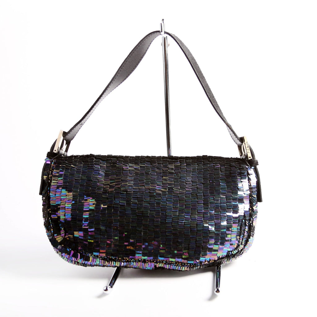 Baguette Sequin Ponyhair Blue