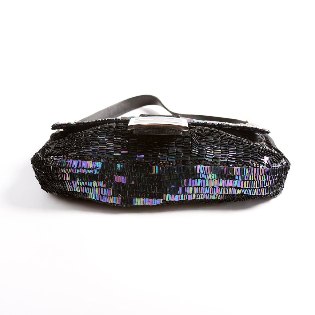 Baguette Sequin Ponyhair Blue